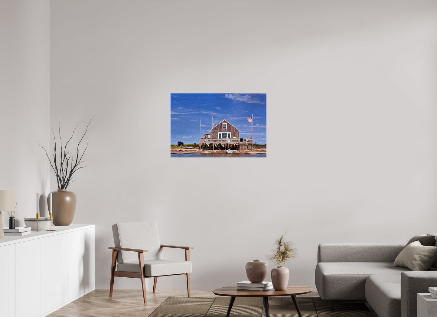36 x 24″, Photo Print Under Acrylic Glass Papa's Beach