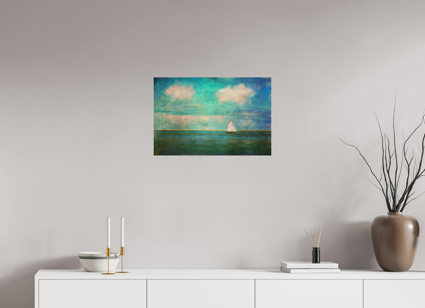 24 x 16″, Photo Print Under Acrylic Glass Pleasant Bay Sail