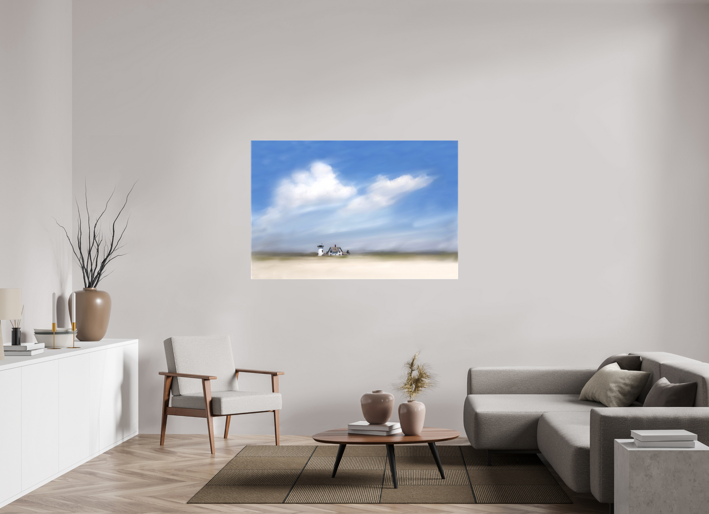 60 x 40″, Matt Canvas Giclee Stage Harbor, Chatham, Massachusetts