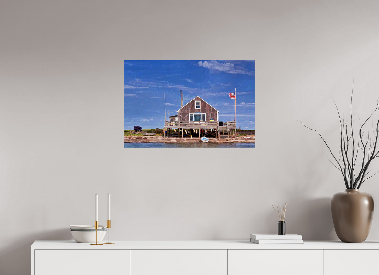 30 x 20″, Photo Print Under Acrylic Glass Papa's Beach