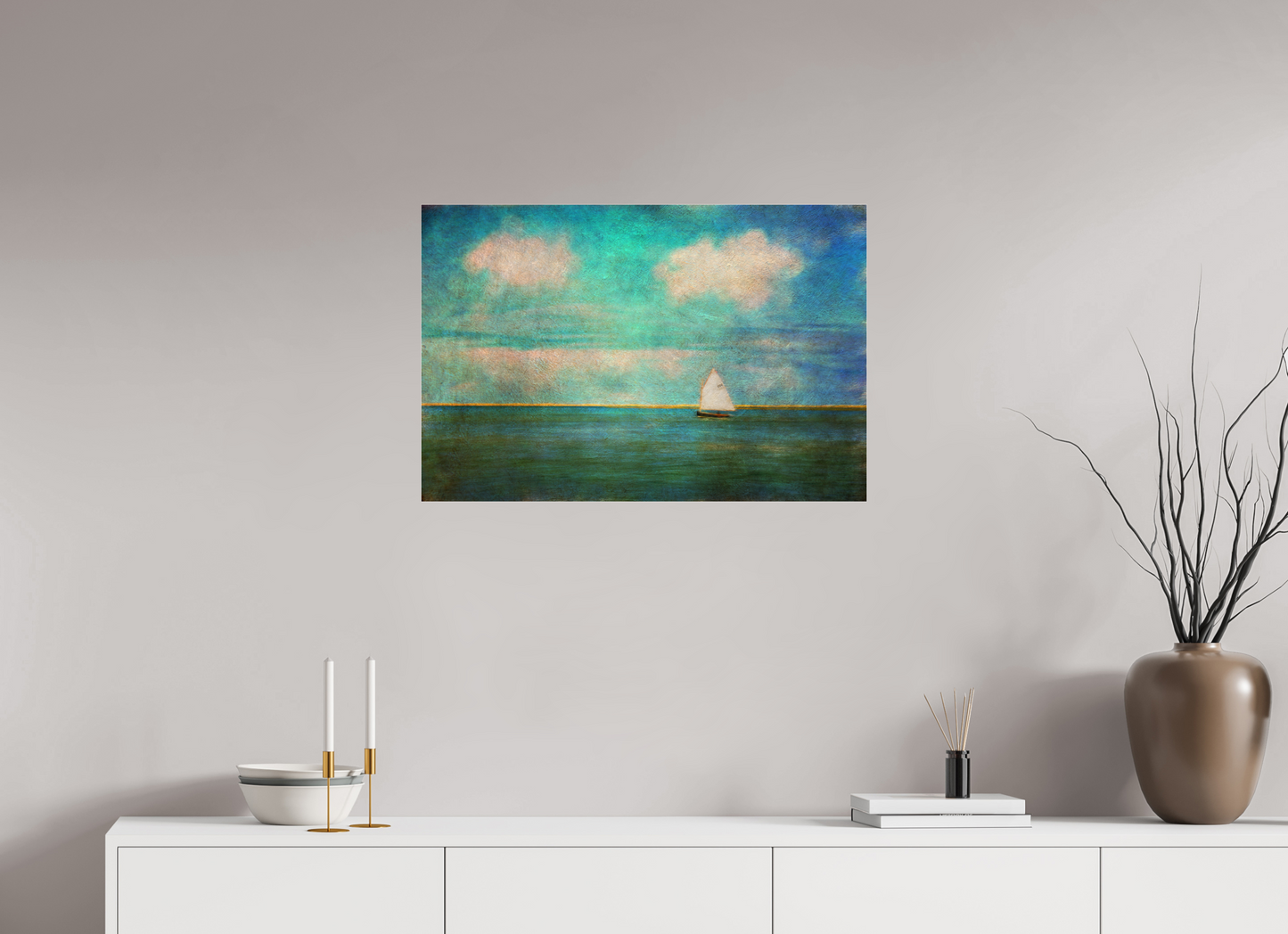 30 x 20″, Photo Print Under Acrylic Glass Pleasant Bay Sail