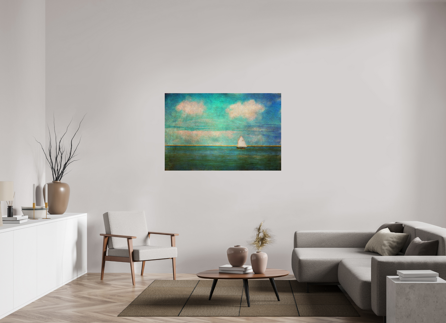 54 x 36″, Photo Print Under Acrylic Glass Pleasant Bay Sail