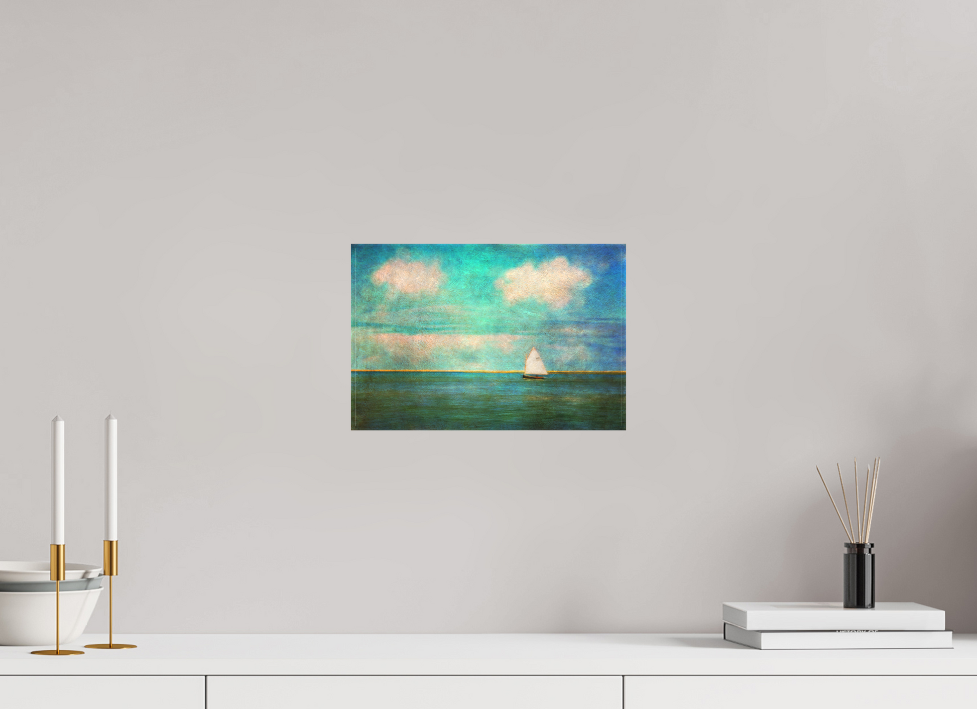 12 x 8″, Matt Canvas Giclee Pleasant Bay Sail