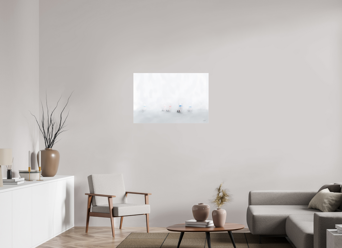 36 x 24″, Photo Print Under Acrylic Glass 1 Skiff, 2 Skiff, Red Skiff, Blue Skiff