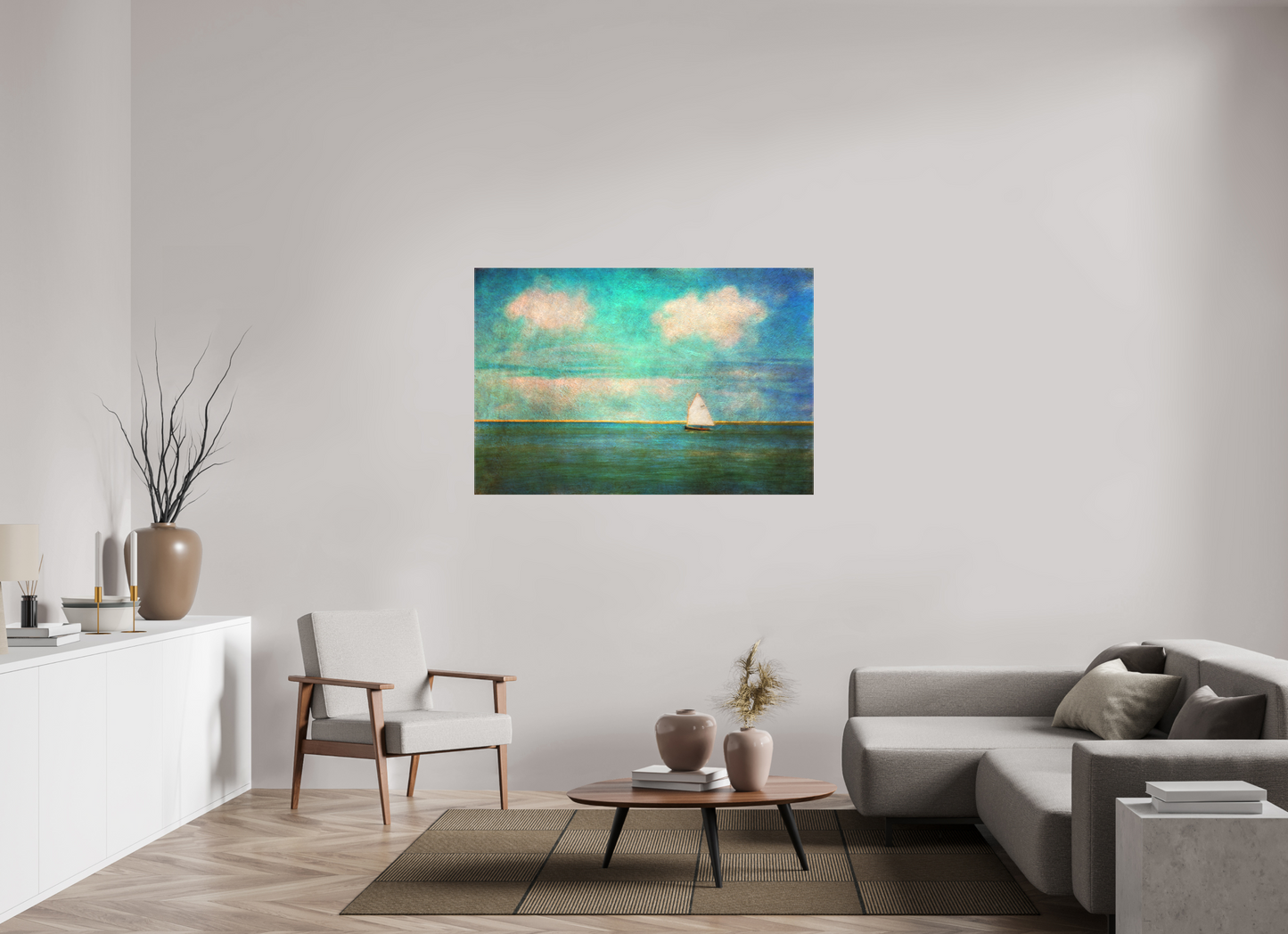54 x 36″, Matt Canvas Giclee Pleasant Bay Sail
