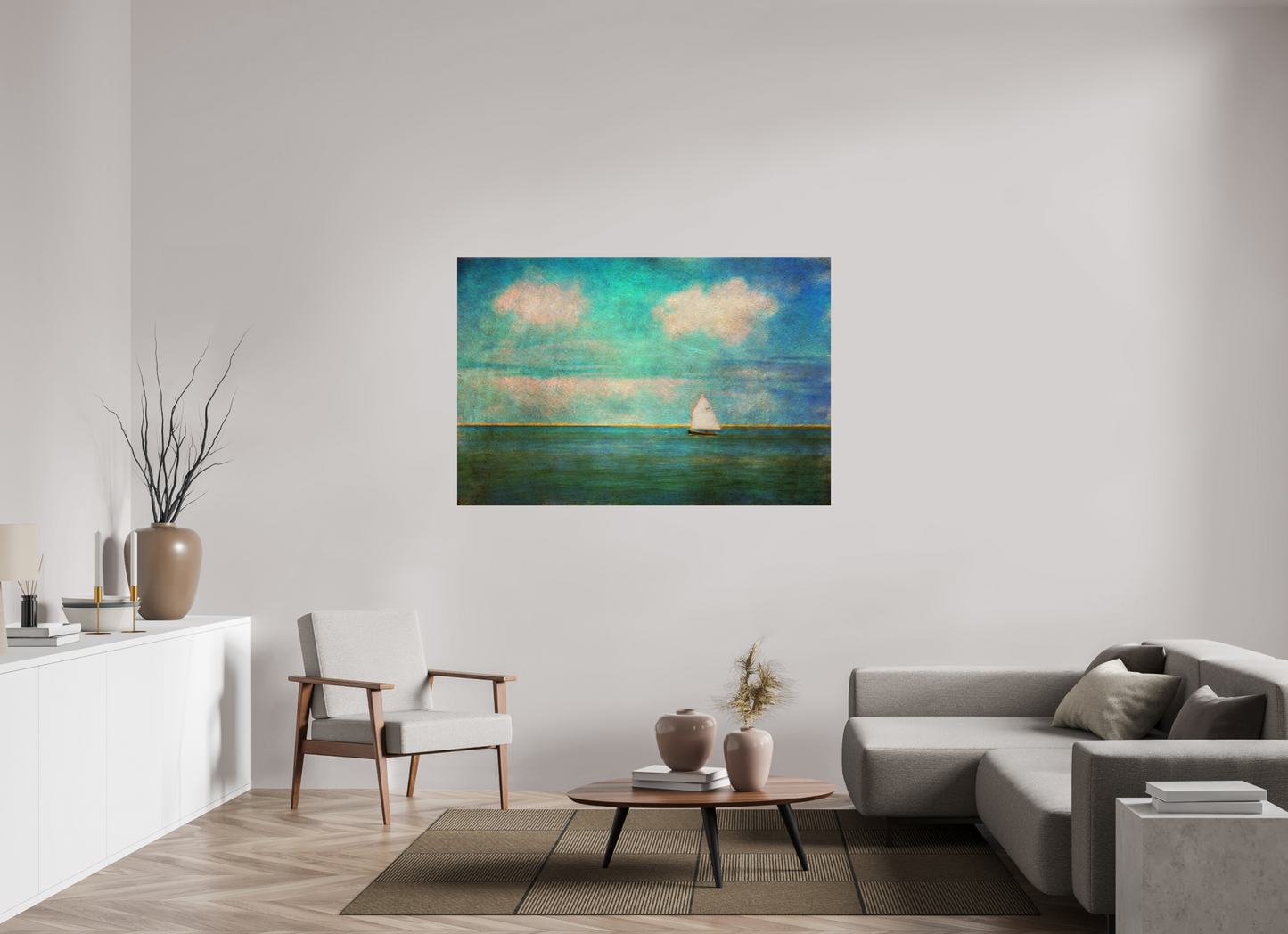 60 x 40″, Photo Print Under Acrylic Glass Pleasant Bay Sail