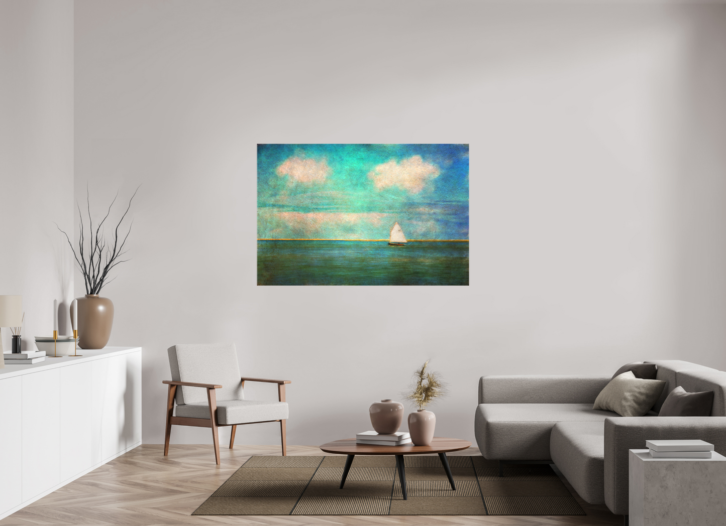 60 x 40″, Matt Canvas Giclee Pleasant Bay Sail