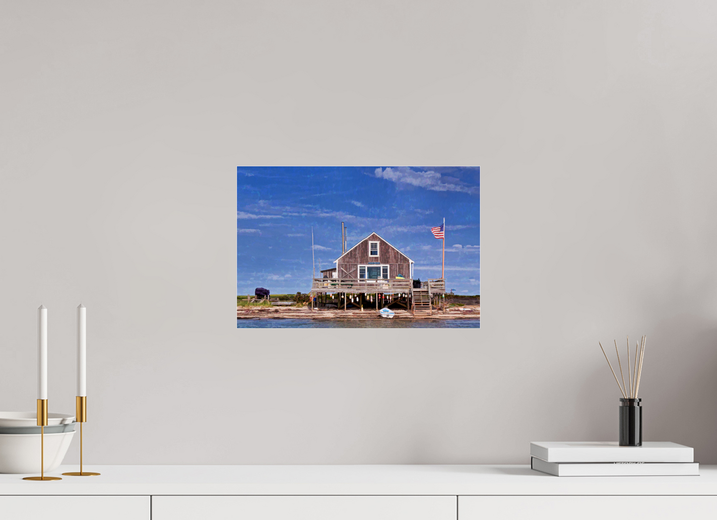 15 x 10″, Photo Print Under Acrylic Glass Papa's Beach