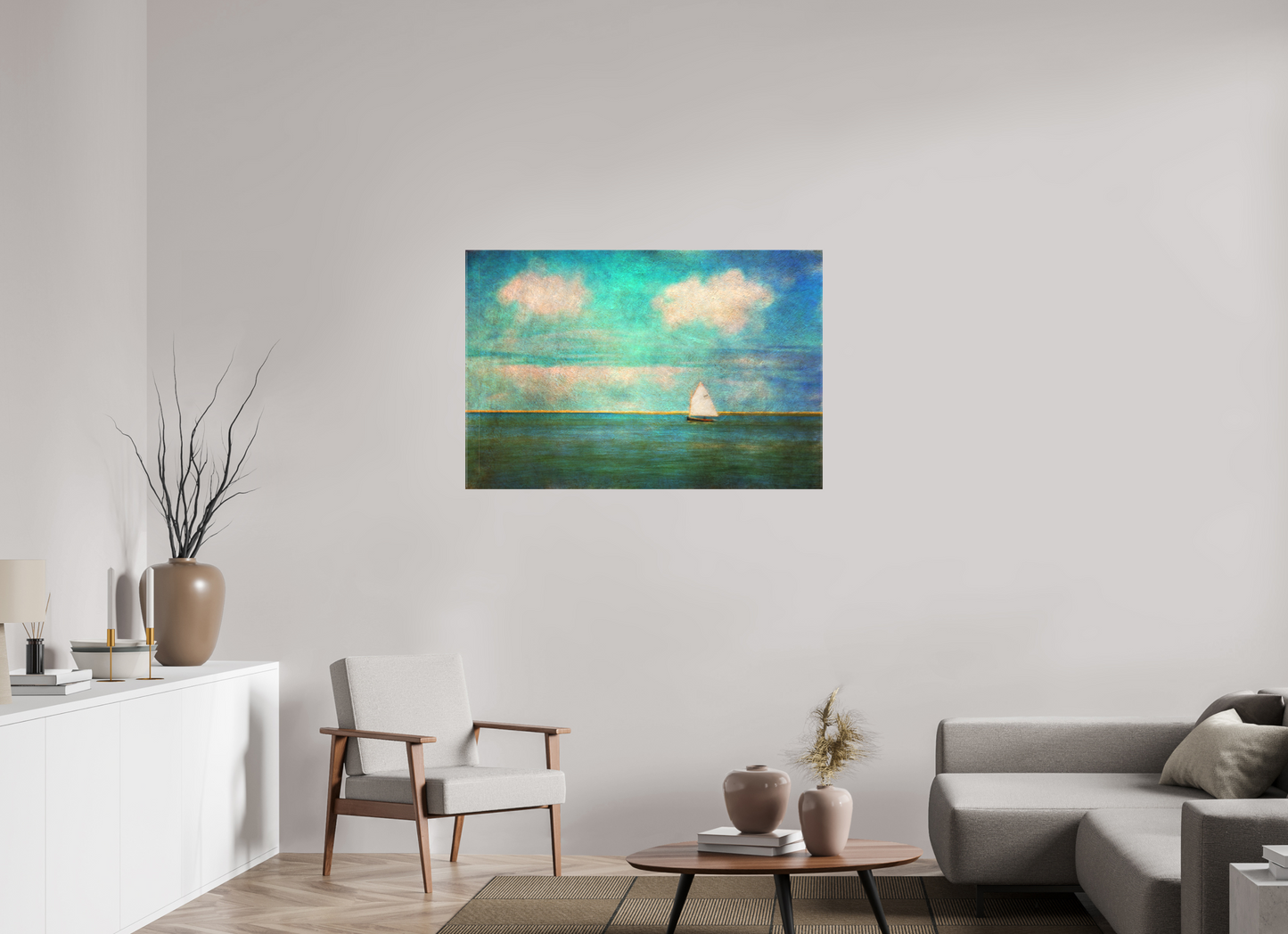 45 x 30″, Matt Canvas Giclee Pleasant Bay Sail