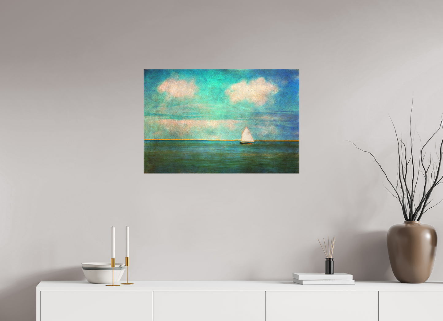 30 x 20″, Matt Canvas Giclee Pleasant Bay Sail