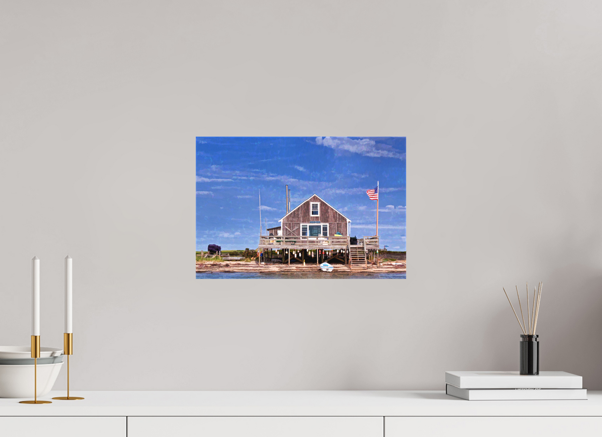 15 x 10″, Matt Canvas Giclee Papa's Beach